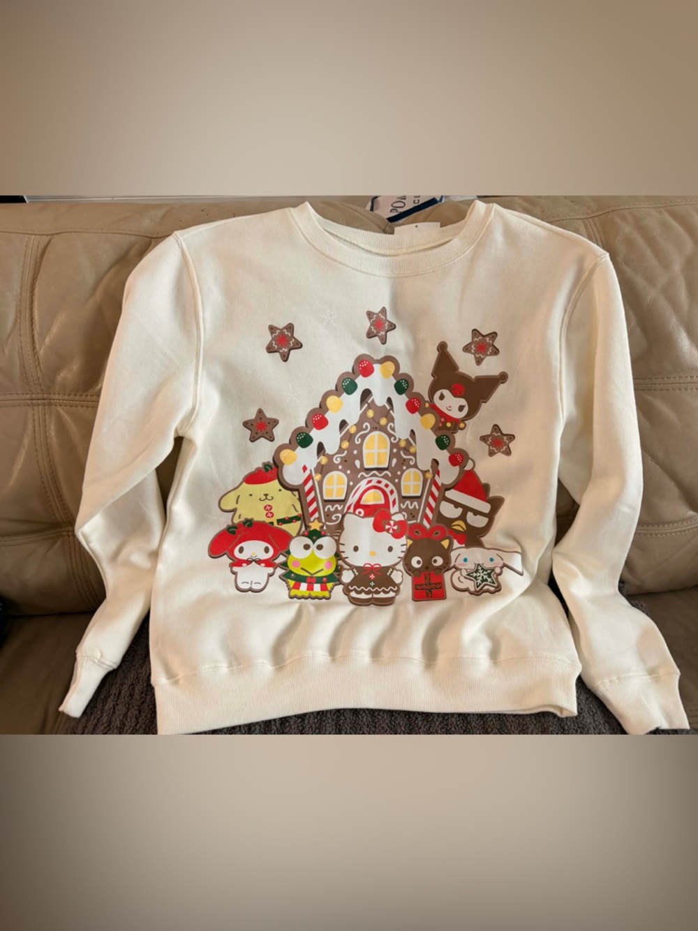 Brand New Hybrid Apparel hello kitty and friends Holiday Sweatshirt size L